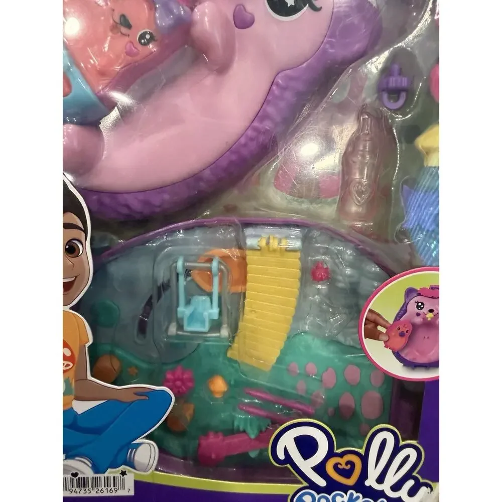 Polly Pocket Hedgehodge Mom & Baby Toy NEW Open Box